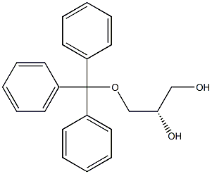 [S,(-)]-3-O-トリチル-D-グリセロール 化学構造式
