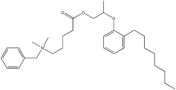 N,N-Dimethyl-N-benzyl-N-[4-[[2-(2-octylphenyloxy)propyl]oxycarbonyl]butyl]aminium