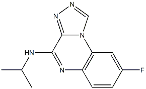 4-Isopropylamino-8-fluoro[1,2,4]triazolo[4,3-a]quinoxaline Structure