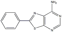 7-Amino-2-phenylthiazolo[5,4-d]pyrimidine 结构式