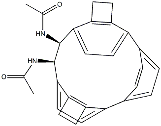 (1R,2S)-N,N'-Diacetyl-1,2-[p-phenylenebis(ethylene-4,1-phenylene)]-1,2-ethanediamine,,结构式