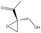 (R)-2-Acetyl-2-hydroxymethyloxirane Struktur