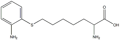 2-Amino-7-(2-aminophenylthio)heptanoic acid,,结构式