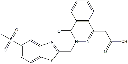 3-[(5-Methylsulfonyl-2-benzothiazolyl)methyl]-3,4-dihydro-4-oxophthalazine-1-acetic acid