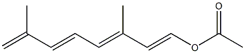 Acetic acid (3,7-dimethyl-1,3,5,7-octatetren-1-yl) ester,,结构式