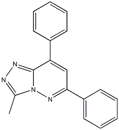 6-(Phenyl)-8-phenyl-3-methyl-1,2,4-triazolo[4,3-b]pyridazine 结构式