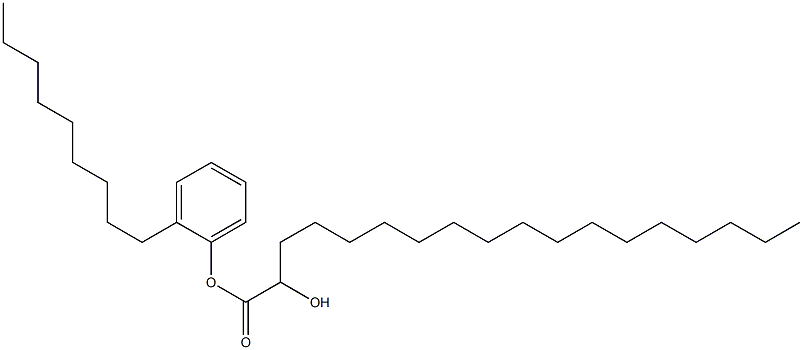 2-Hydroxystearic acid 2-nonylphenyl ester,,结构式