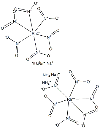 Sodium ammonium hexanitrorhodate(III),,结构式