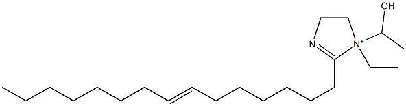 1-Ethyl-1-(1-hydroxyethyl)-2-(7-pentadecenyl)-2-imidazoline-1-ium Structure