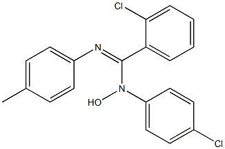 N-Hydroxy-N-(4-chlorophenyl)-N'-(p-tolyl)-2-chlorobenzamidine Structure