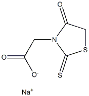 (4-Oxo-2-thioxothiazolidin-3-yl)acetic acid sodium salt Structure