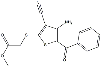 [[4-Amino-3-cyano-5-benzoylthiophen-2-yl]thio]acetic acid methyl ester