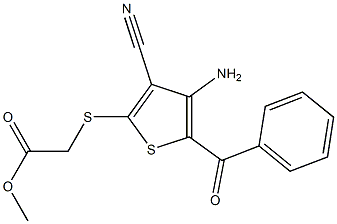 [[4-Amino-3-cyano-5-benzoylthiophen-2-yl]thio]acetic acid methyl ester|