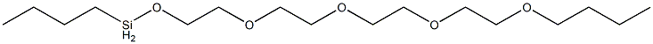 Butyl[2-[2-[2-(2-butoxyethoxy)ethoxy]ethoxy]ethoxy]silane Structure