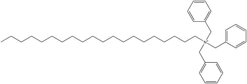 イコシルトリベンジルアミニウム 化学構造式