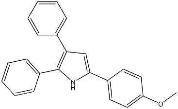 2,3-Diphenyl-5-(4-methoxyphenyl)-1H-pyrrole Struktur