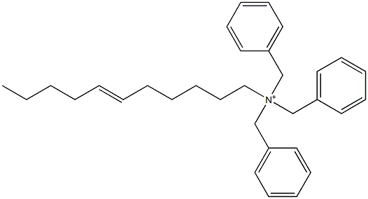 (6-Undecenyl)tribenzylaminium Struktur