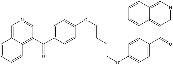 1,4-Bis[4-(4-isoquinolylcarbonyl)phenoxy]butane 结构式