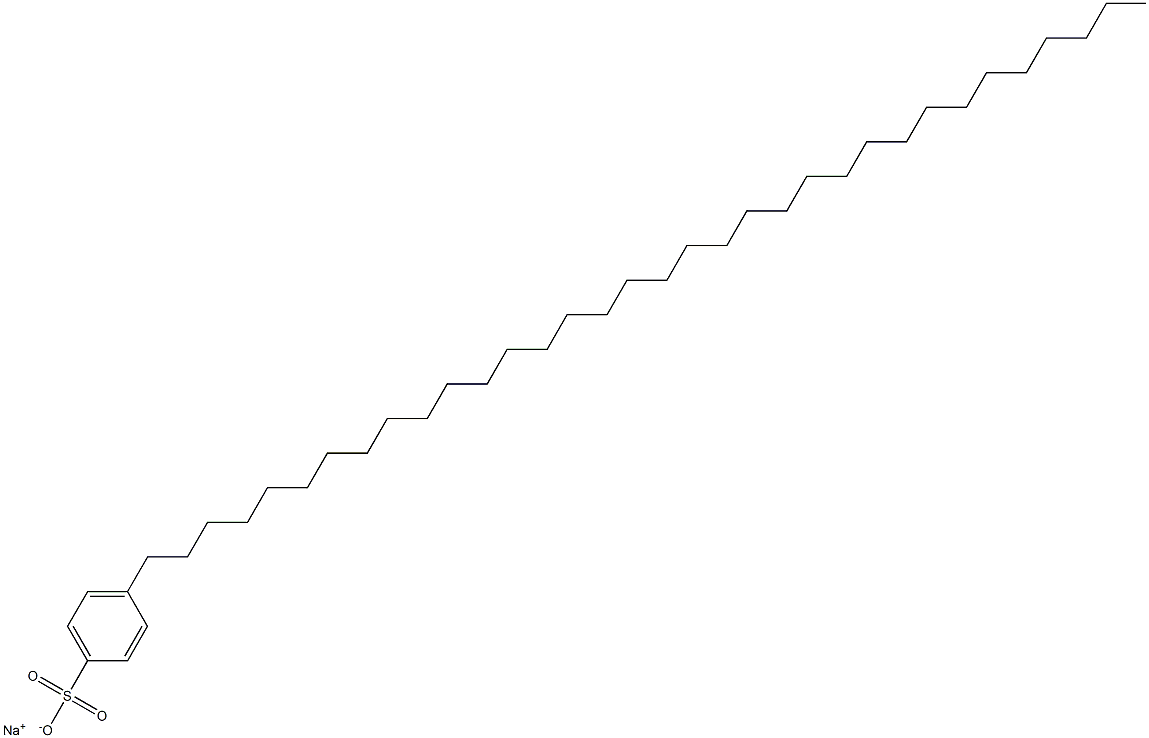 4-(Tetratriacontan-1-yl)benzenesulfonic acid sodium salt Structure