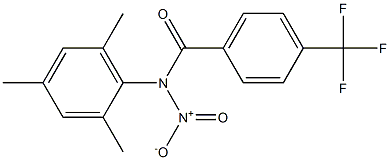 N-Nitro-N-(2,4,6-trimethylphenyl)-4-trifluoromethylbenzamide,,结构式