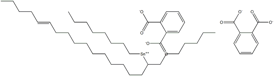 ビス[フタル酸1-(11-ヘキサデセニル)]ジオクチルすず(IV) 化学構造式