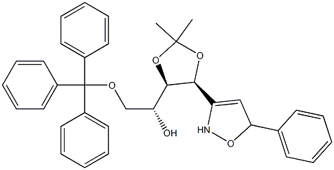 2,5-Dihydro-5-phenyl-3-[(1S,2R,3R)-3-hydroxy-1,2-(isopropylidenedioxy)-4-trityloxybutyl]isoxazole