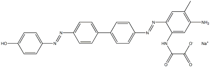 N-[5-Amino-2-[[4'-[(4-hydroxyphenyl)azo]-1,1'-biphenyl-4-yl]azo]-4-methylphenyl]oxamidic acid sodium salt