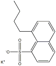 8-Butyl-1-naphthalenesulfonic acid potassium salt Structure