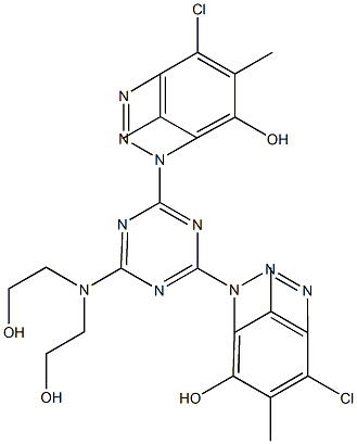  2,4-Di(4-chloroazo-2,5-dimethoxyanilino)-6-[N,N-di(2-hydroxyethyl)amino]-1,3,5-triazine