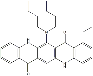 6-(Dibutylamino)-8-ethyl-5,12-dihydroquino[2,3-b]acridine-7,14-dione