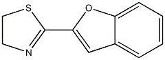 2-(ベンゾフラン-2-イル)-4,5-ジヒドロチアゾール 化学構造式