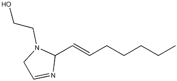 1-(2-Hydroxyethyl)-2-(1-heptenyl)-3-imidazoline 结构式