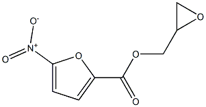 5-Nitrofuran-2-carboxylic acid oxiran-2-ylmethyl ester,,结构式