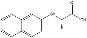 [S,(-)]-2-(2-Naphtylseleno)propionic acid Structure
