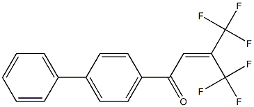 1-(4-Biphenylyl)-4,4,4-trifluoro-3-trifluoromethyl-2-buten-1-one|