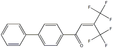 1-(4-Biphenylyl)-4,4,4-trifluoro-3-trifluoromethyl-2-buten-1-one Structure