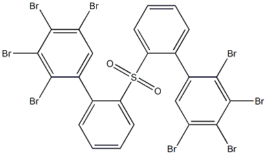 2,3,4,5-Tetrabromophenylphenyl sulfone Structure