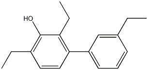 2,6-Diethyl-3-(3-ethylphenyl)phenol,,结构式