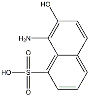 8-Amino-7-hydroxy-1-naphthalenesulfonic acid,,结构式