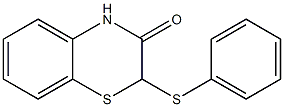 2-Phenylthio-2H-1,4-benzothiazin-3(4H)-one,,结构式