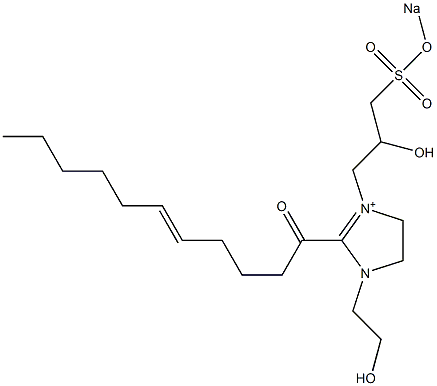 1-(2-Hydroxyethyl)-3-[2-hydroxy-3-(sodiooxysulfonyl)propyl]-2-(5-undecenoyl)-2-imidazoline-3-ium|