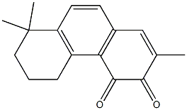5,6,7,8-テトラヒドロ-2,8,8-トリメチルフェナントレン-3,4-ジオン 化学構造式