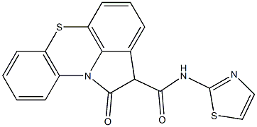 N-(2-Thiazolyl)-1,2-dihydro-1-oxopyrrolo[3,2,1-kl]phenothiazine-2-carboxamide