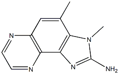 2-Amino-3,4-dimethyl-3H-imidazo[4,5-f]quinoxaline,,结构式