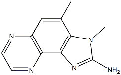 2-Amino-3,4-dimethyl-3H-imidazo[4,5-f]quinoxaline Structure