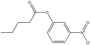 Pentanoic acid m-nitrophenyl ester Structure
