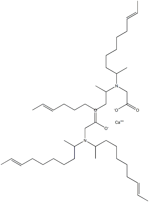 Bis[N,N-di(8-decen-2-yl)aminoacetic acid]calcium salt