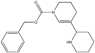 3,4-Dihydro-5-(2-piperidinyl)pyridine-1(2H)-carboxylic acid phenylmethyl ester Structure