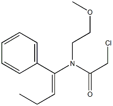 N-(1-Phenyl-1-butenyl)-N-(2-methoxyethyl)-2-chloroacetamide