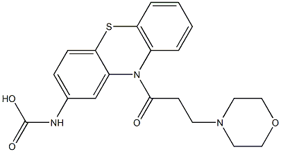 N-[10-(3-Morpholinopropionyl)-10H-phenothiazin-2-yl]carbamic acid 结构式